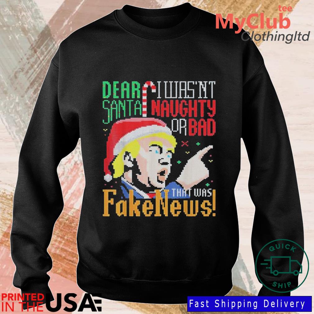 Santa is fake deals news sweater