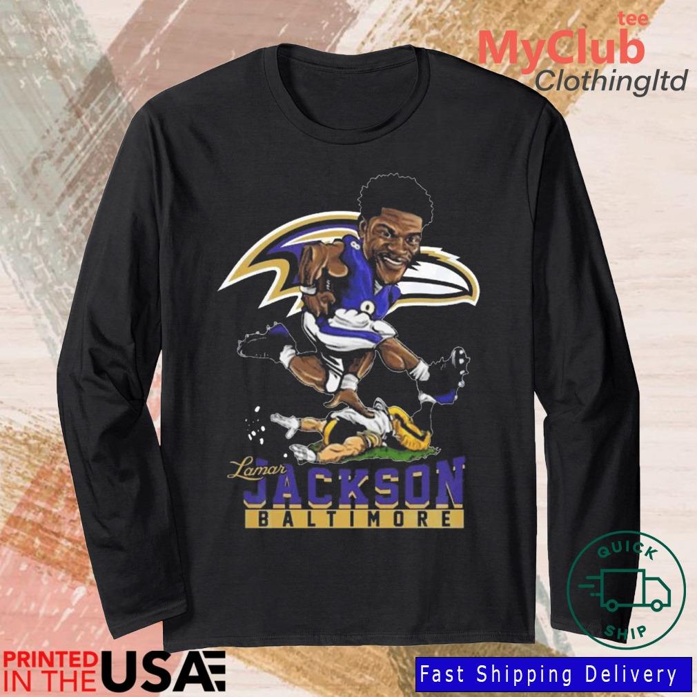 Buy Women's Long Sleeve T-Shirt with Lamar Jackson Print #1247443 at